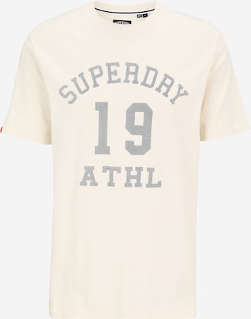 Superdry T-Shirt 'Athletic Essential' in Weiß: Vorderseite