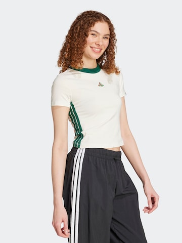 ADIDAS SPORTSWEARTehnička sportska majica 'PIZZA' - bijela boja: prednji dio
