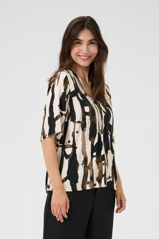 CULTURE Blouse 'Ashley Chaina' in Beige: front