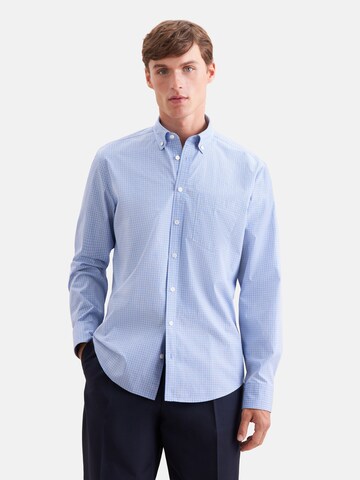 SEIDENSTICKER Regular Fit Hemd in Blau: Vorderseite
