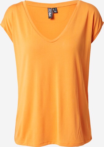 PIECES Shirt 'KAMALA' in Orange: front