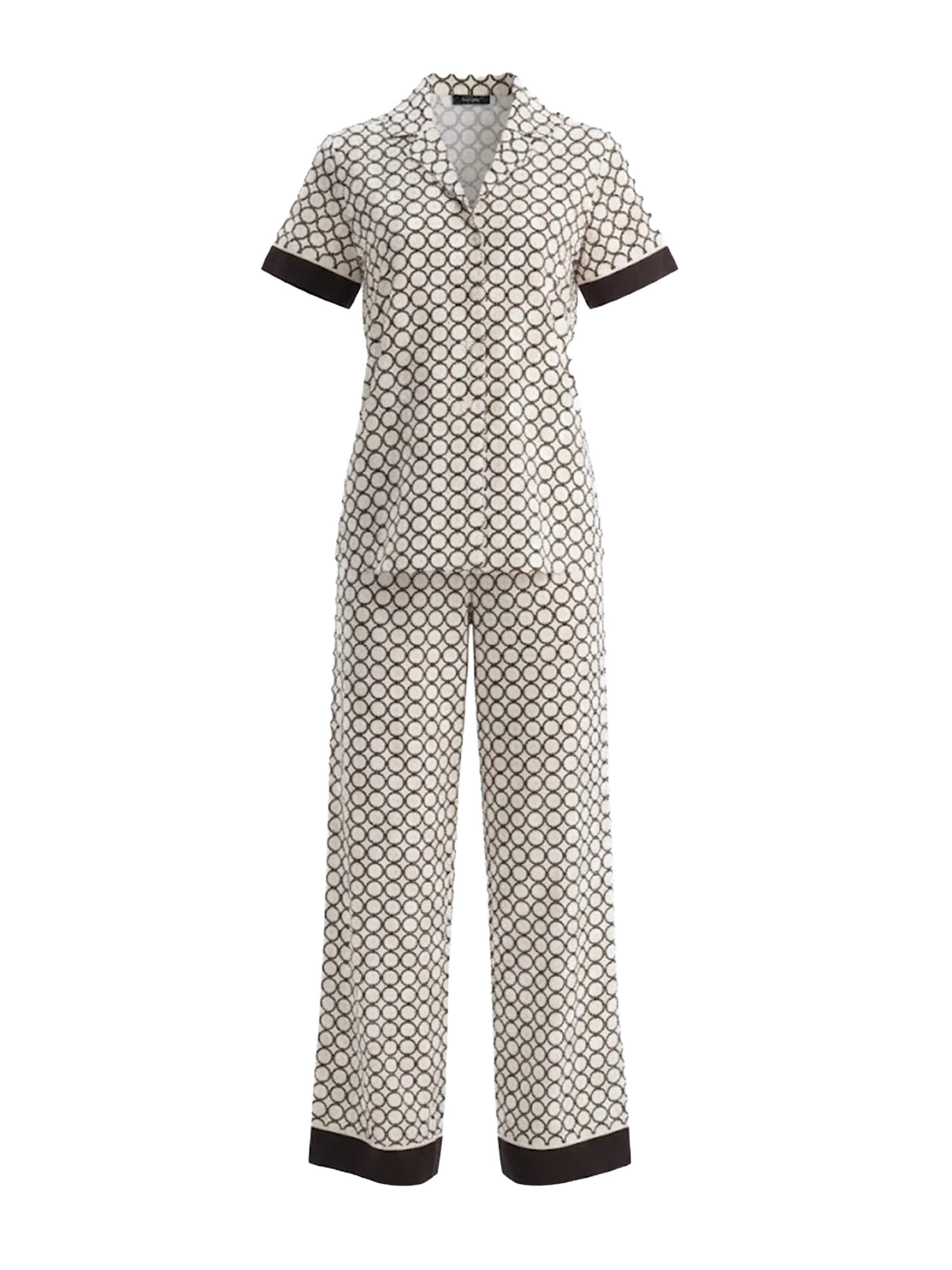 Dagi Pyjama in Beige: Vorderseite