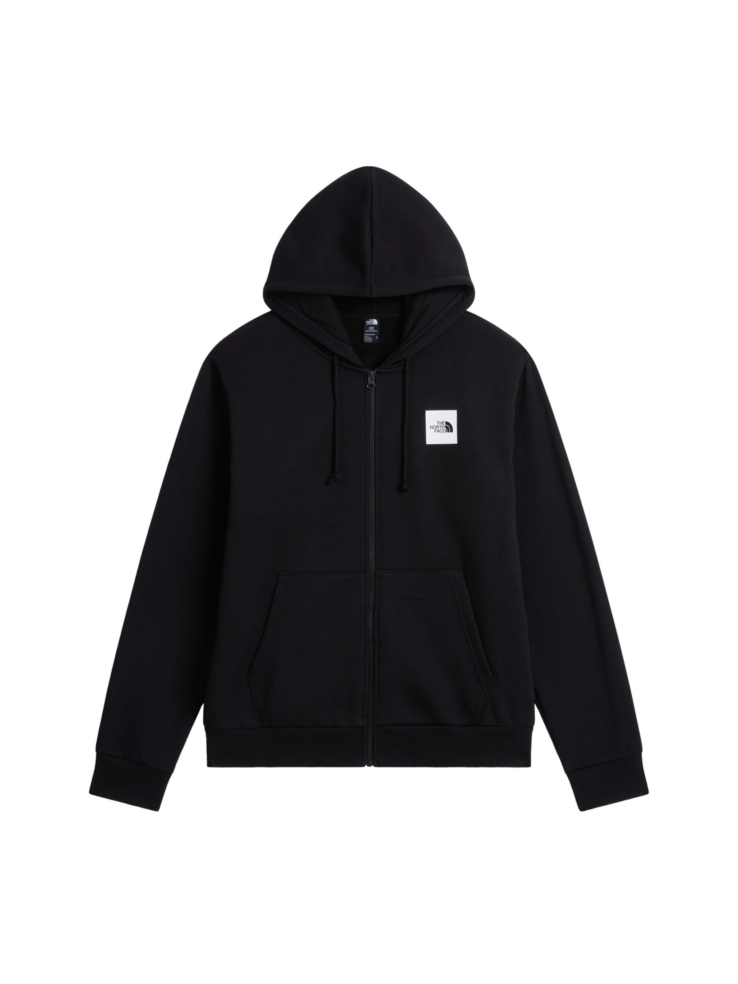 THE NORTH FACE - Sudadera con cremallera 'M EVO BOX HALF DOME REGULAR  FULL ZIP HO' en negro: frente