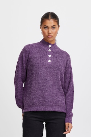 ICHI Sweater 'Novo' in Purple: front