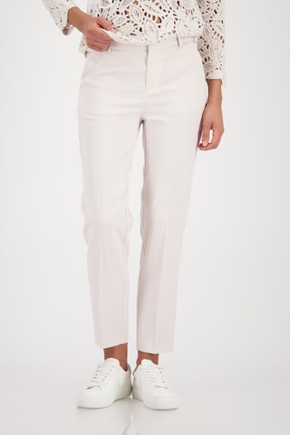 monari Regular Bügelfaltenhose in Beige: Vorderseite