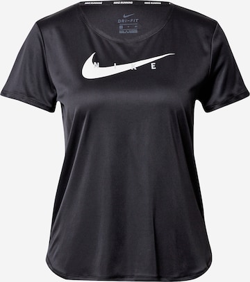 NIKE Sportshirt 'SWOOSH' in Schwarz: predná strana