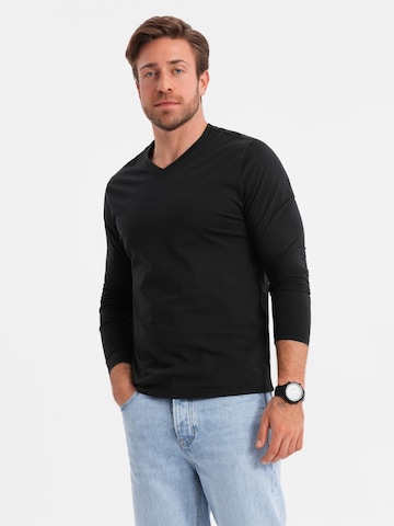 Ombre Shirt in Black: front