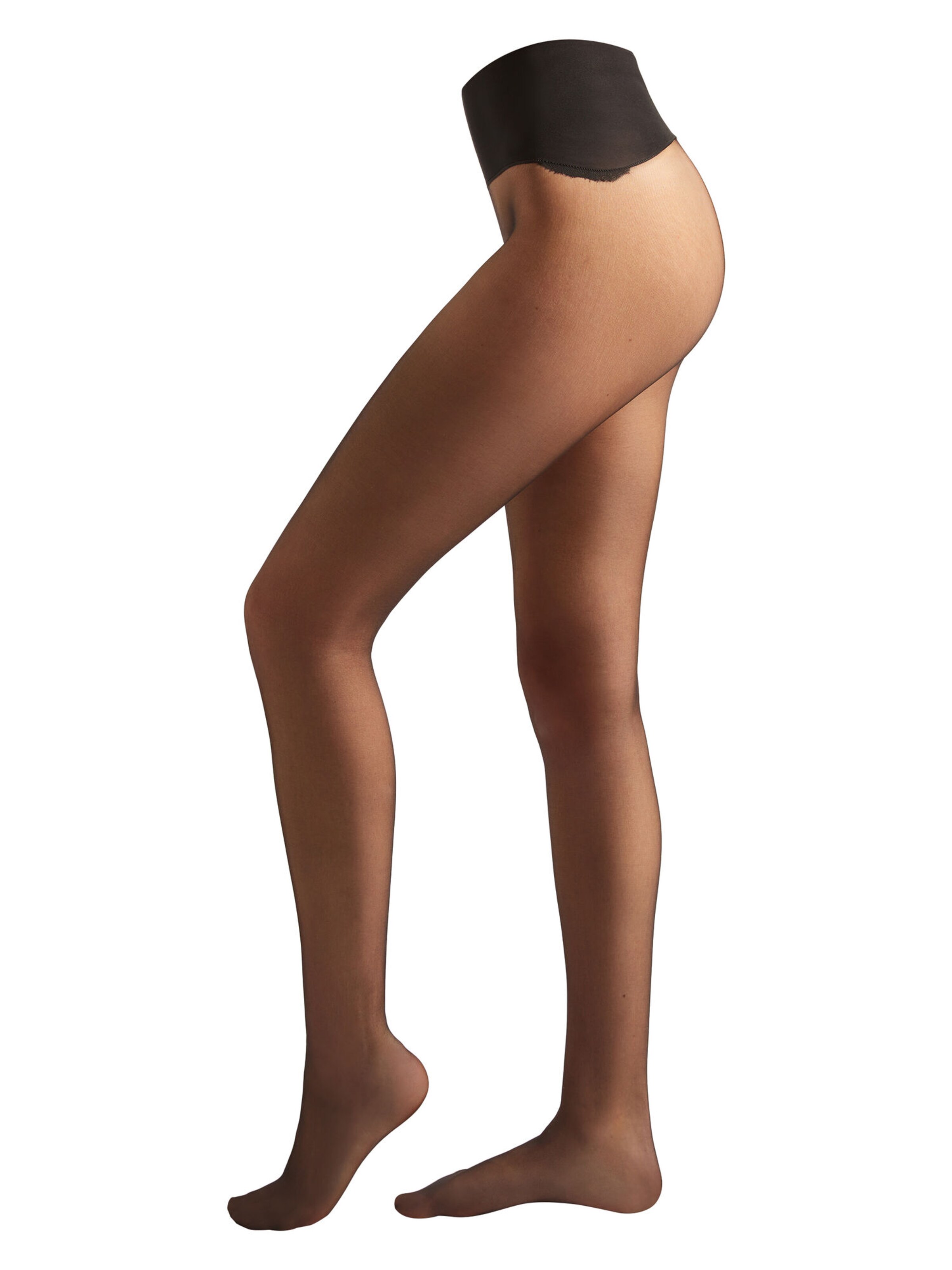 CALZEDONIA Tights 'Invisible Make Up Effect' in Black: front