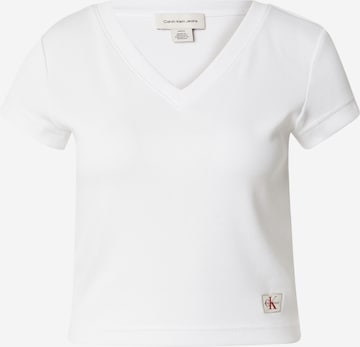 Calvin Klein Jeans Футболка в Белый: спереди