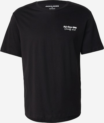 JACK & JONES T-Shirt 'JJNINETY' in Schwarz: Vorderseite