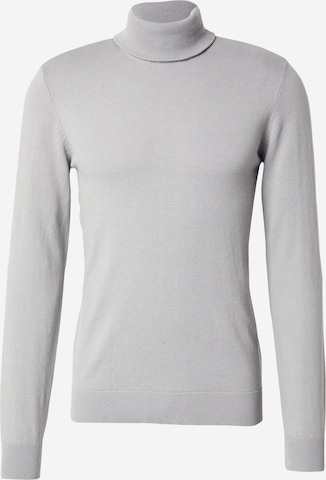 BLEND Пуловер 'BHBRYAN' в сиво: отпред