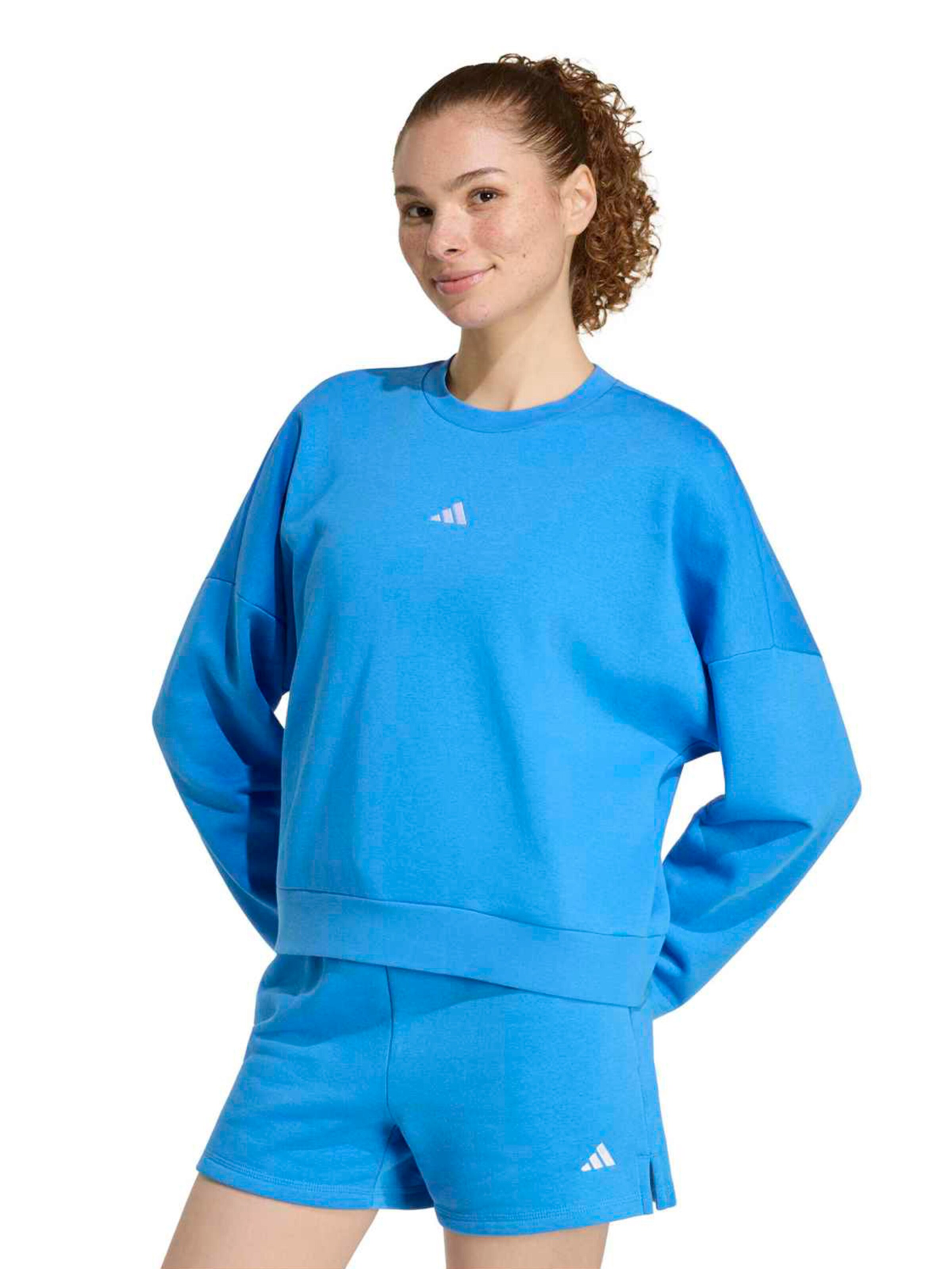 ADIDAS SPORTSWEAR Спортивный свитшот в Синий: спереди
