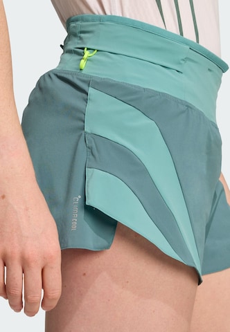 ADIDAS PERFORMANCE Slim fit Workout Pants 'Adizero 3' in Green