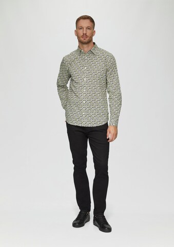 Coupe slim Chemise s.Oliver en blanc