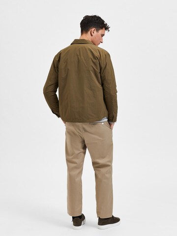 SELECTED HOMME Between-Season Jacket 'Sawyer' in Green