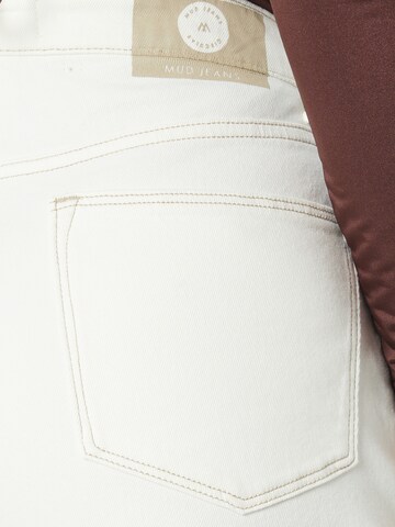 MUD Jeans Normalny krój Jeansy w kolorze biały