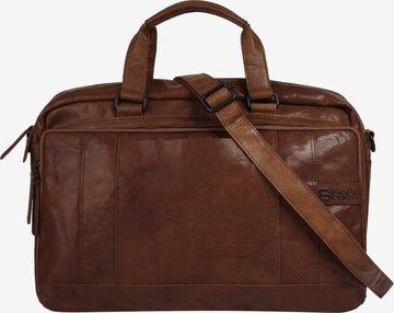 Spikes & Sparrow Reisetasche in Braun: Vorderseite