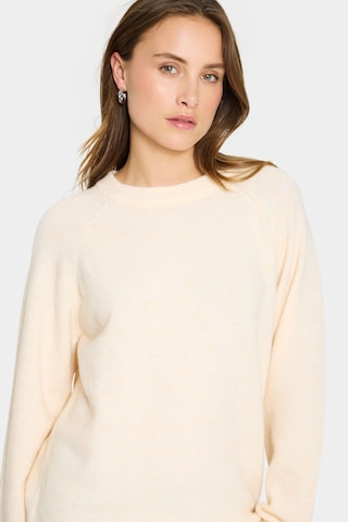 SAINT TROPEZ Sweter 'Garbie' w kolorze beżowy