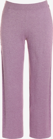 Regular Pantalon Ulla Popken en violet : devant