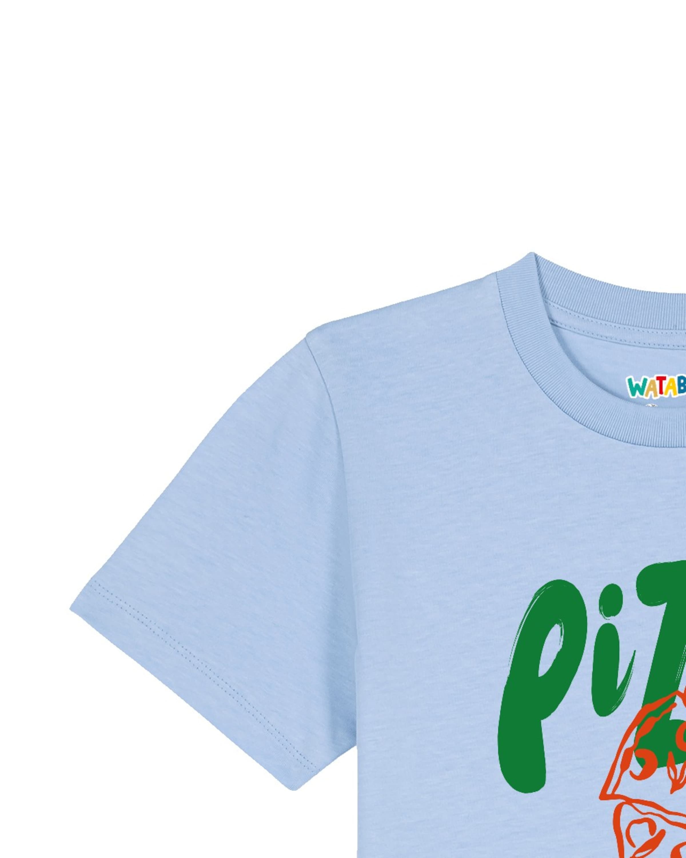 Maglietta 'Pizza' di watabout.kids in blu