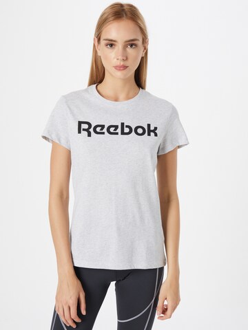 T-shirt fonctionnel Reebok en gris : devant