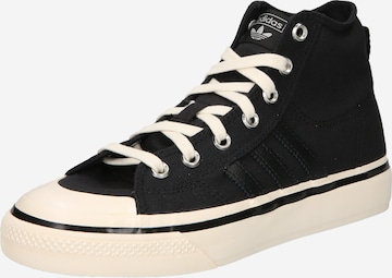 ADIDAS ORIGINALS High-Top Sneakers 'Nizza Hi Rf 74' in Black: front