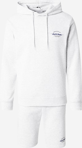 JACK & JONESJogging komplet 'JJBRANDON' - bijela boja: prednji dio
