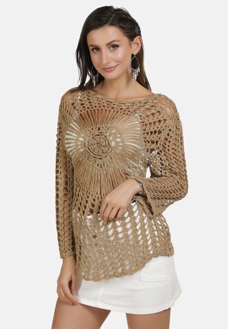 Pull-over usha FESTIVAL en beige : devant