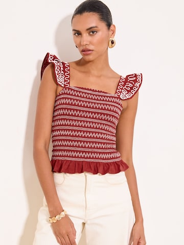 Lipsy Top in Red: front