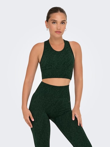 ONLY PLAY Bralette Sports bra 'ONPDaisy-2-Betty' in Green: front