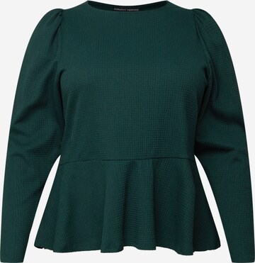 Dorothy Perkins Curve Shirt in Green: front