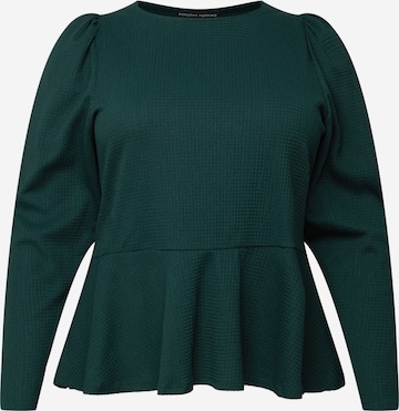 Dorothy Perkins Curve Shirt in Green: front