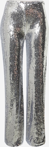 NA-KD - Loosefit Calças em prata: frente