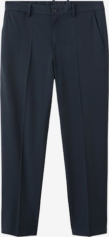 MANGO MAN Pleated Pants 'Bologna' in Blue: front