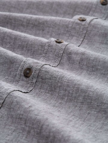 TOM TAILOR Regular fit Button Up Shirt in Grey