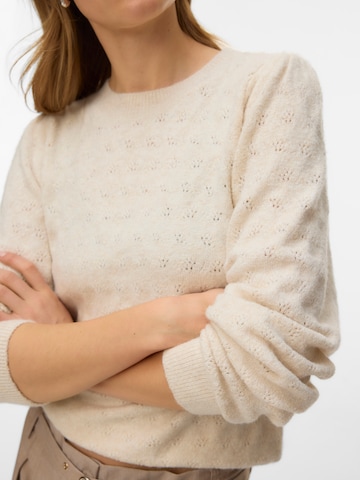 VERO MODA Trui 'VMDoffy' in Beige
