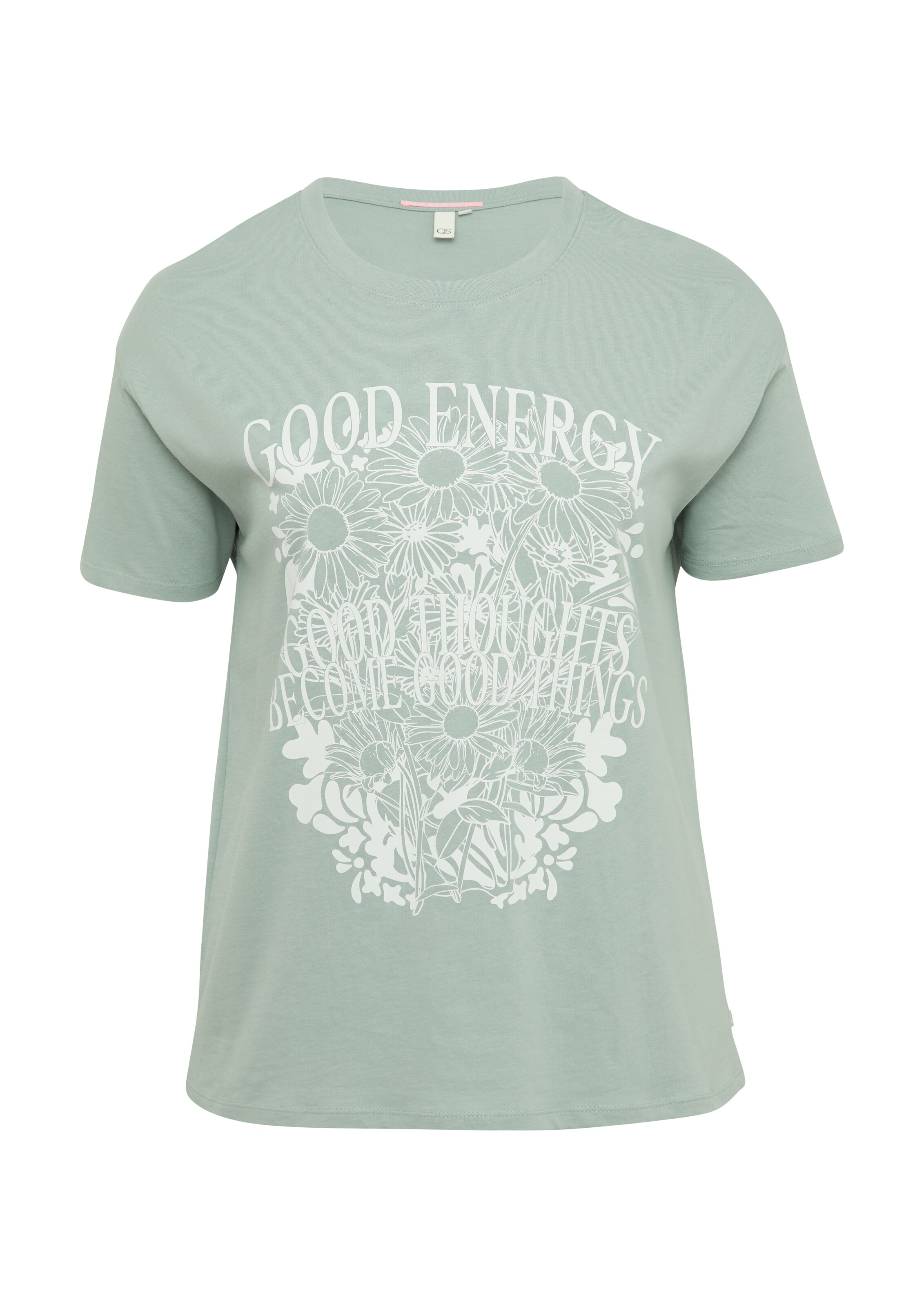 T-shirt QS en vert : devant