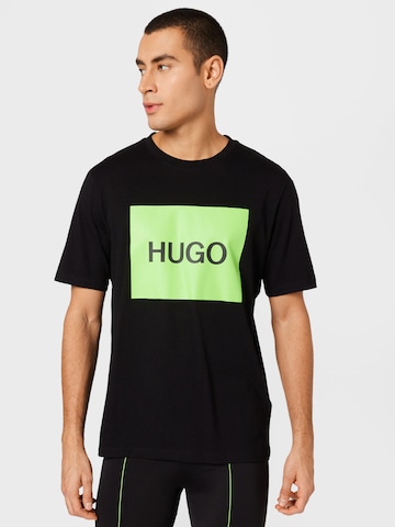HUGO Koszulka 'Dulive222' w kolorze czarny: przód