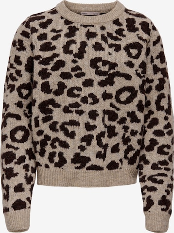Pull-over 'KOGDora' ONLY GIRLS en marron : devant