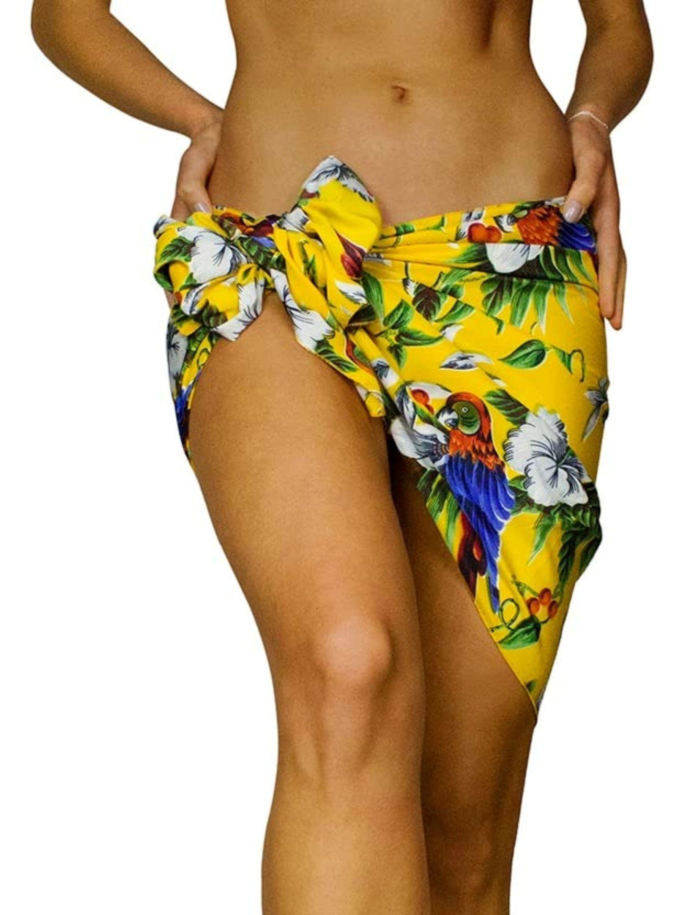 King Kameha Strandtuch 'Cherryparrot' in Gelb: Vorderseite