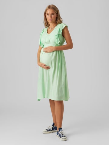 MAMALICIOUS Summer Dress 'Jennie Mary' in Green: front