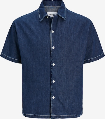 JACK & JONES Comfort Fit Skjorta 'PALMA RESORT' i blå: framsida