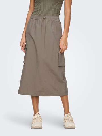 JDY Skirt in Beige: front