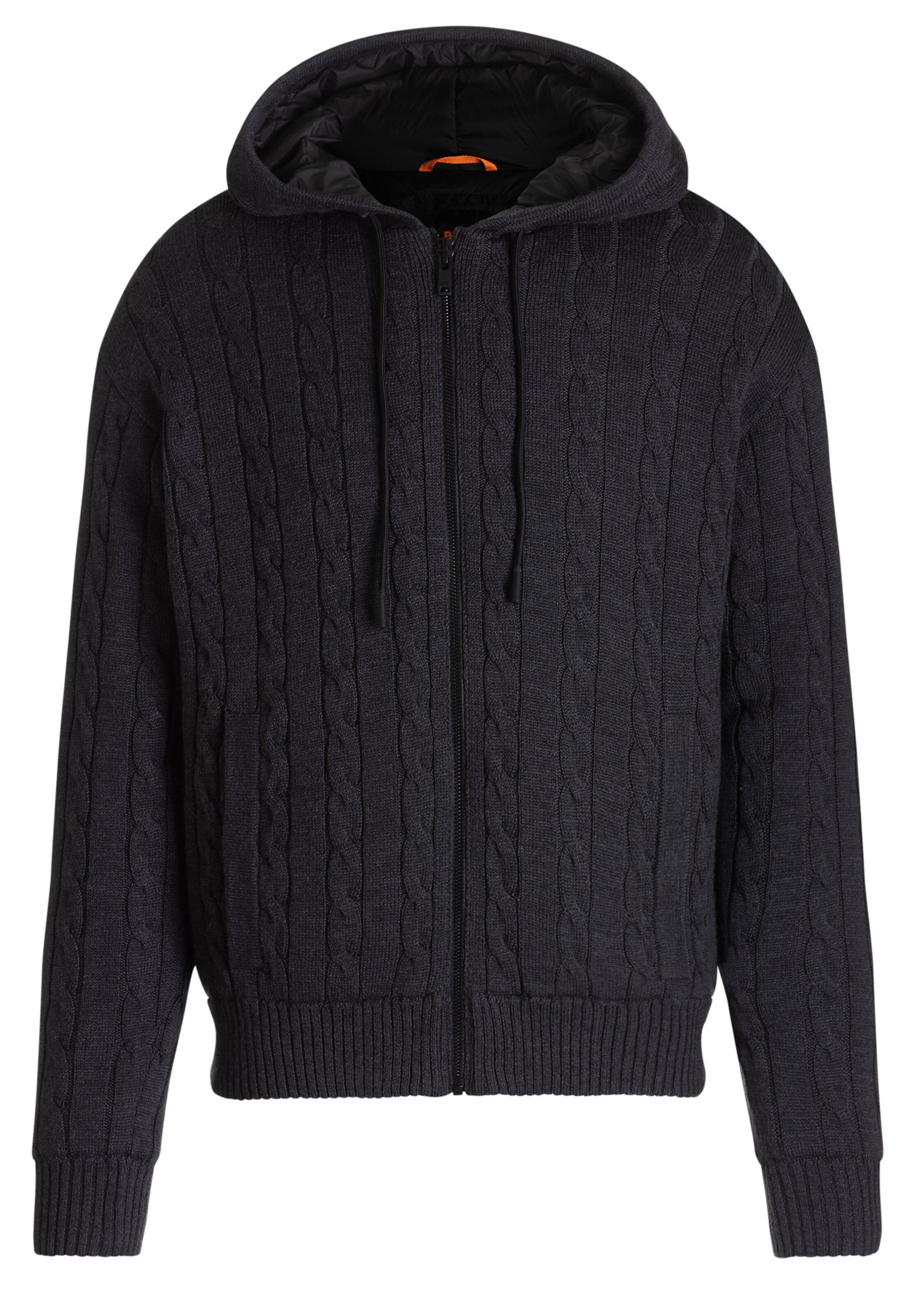 BOSS Strickjacke ' Kudable ' in Schwarz: Vorderseite