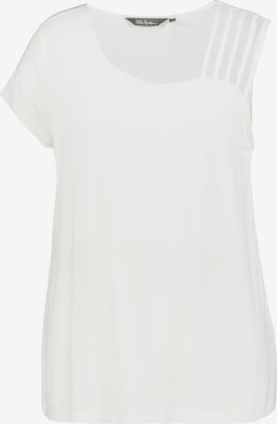 T-shirt Ulla Popken en blanc : devant