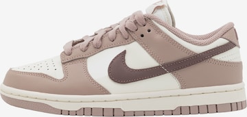 Baskets basses 'Dunk' Nike Sportswear en beige : devant