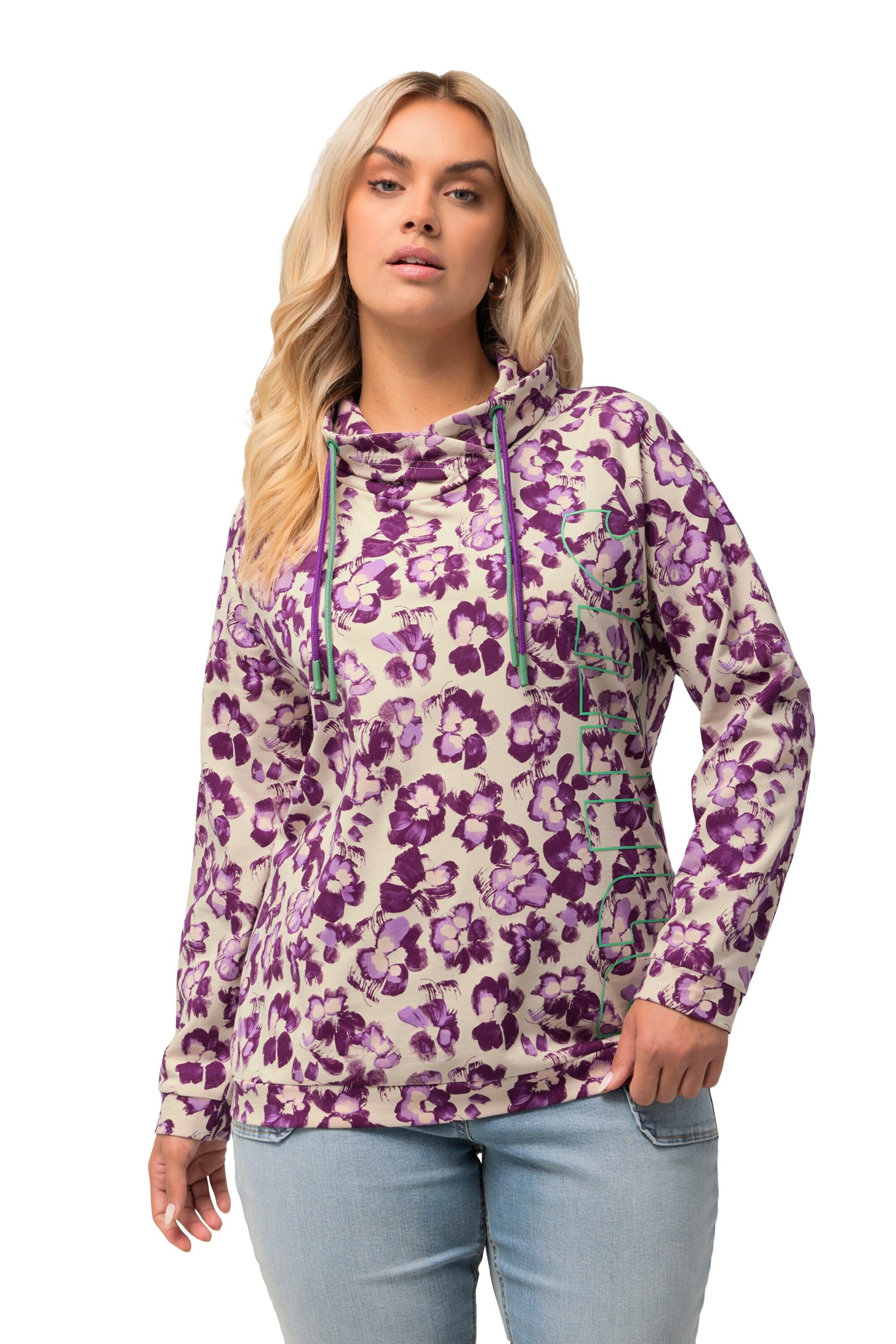 Ulla Popken Sweatshirt in Mixed colours: front