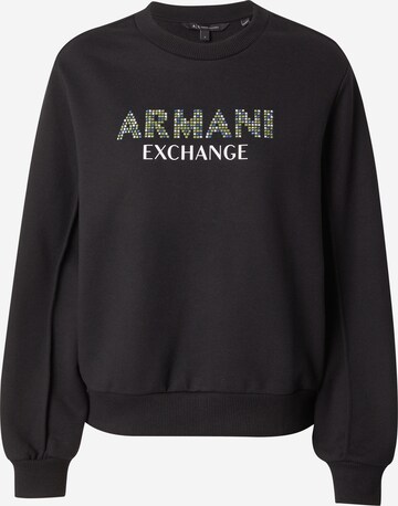 ARMANI EXCHANGE Tréning póló - fekete: elől