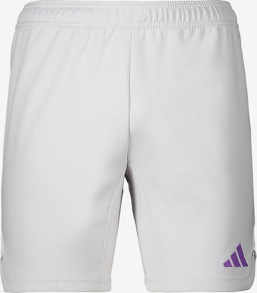 ADIDAS PERFORMANCE Workout Pants in Grey: front