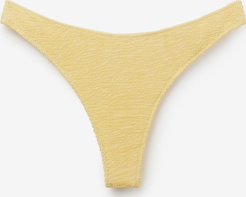 CALZEDONIA Bikini Bottoms 'Crinkle Waves' in Yellow: front